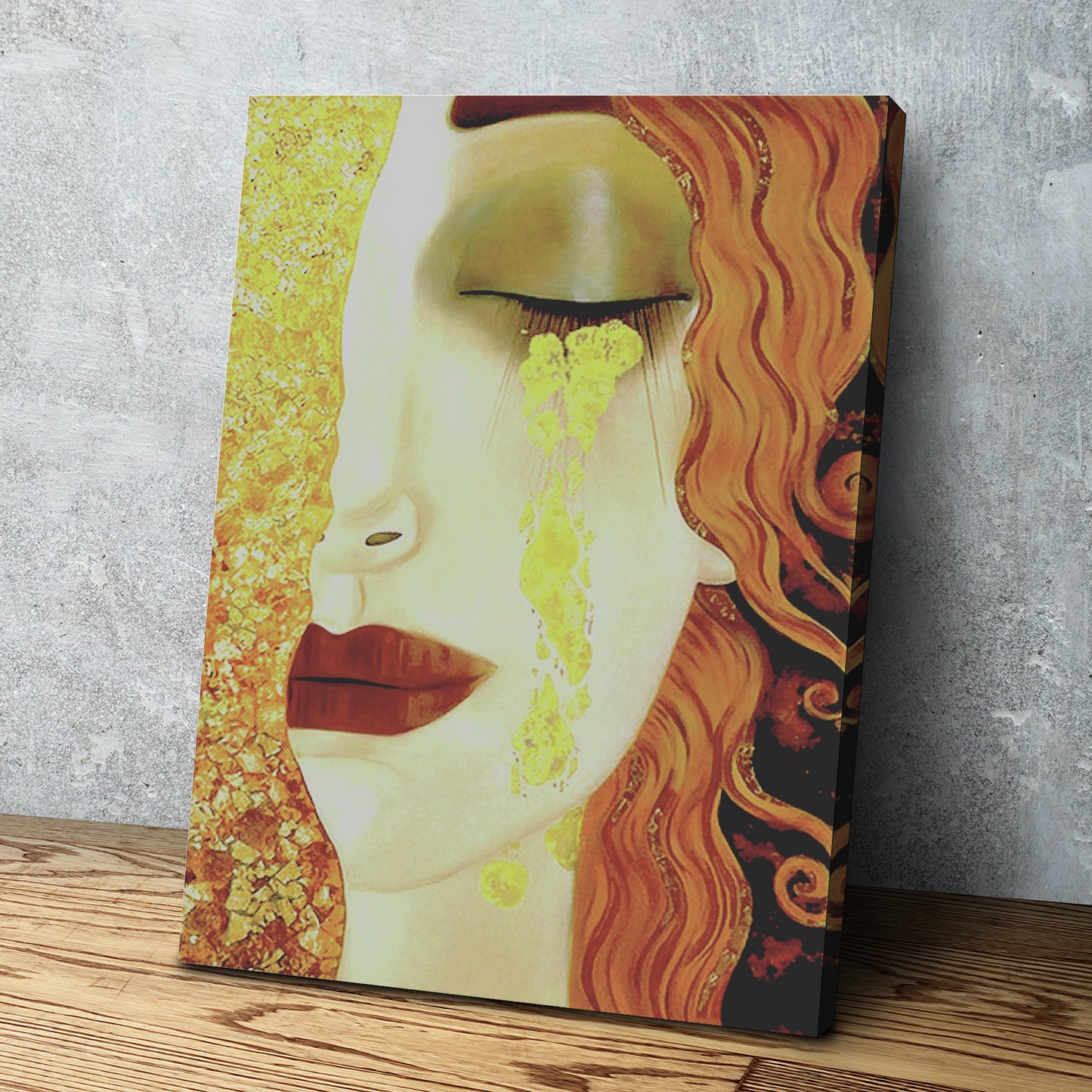 Gustav Klimt Golden Tears Print | Canvas Wall Art Reproduction