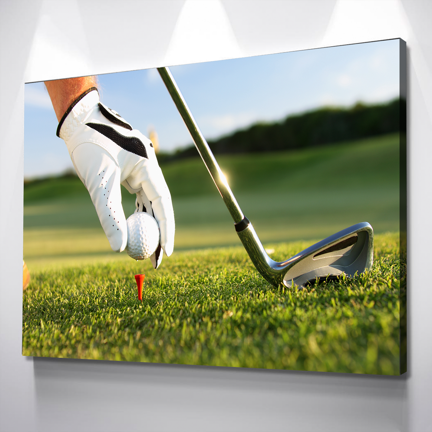 Golf Tee Shot | Golf Canvas Wall Art | Father's Day Gift | Canvas Wall Art Print