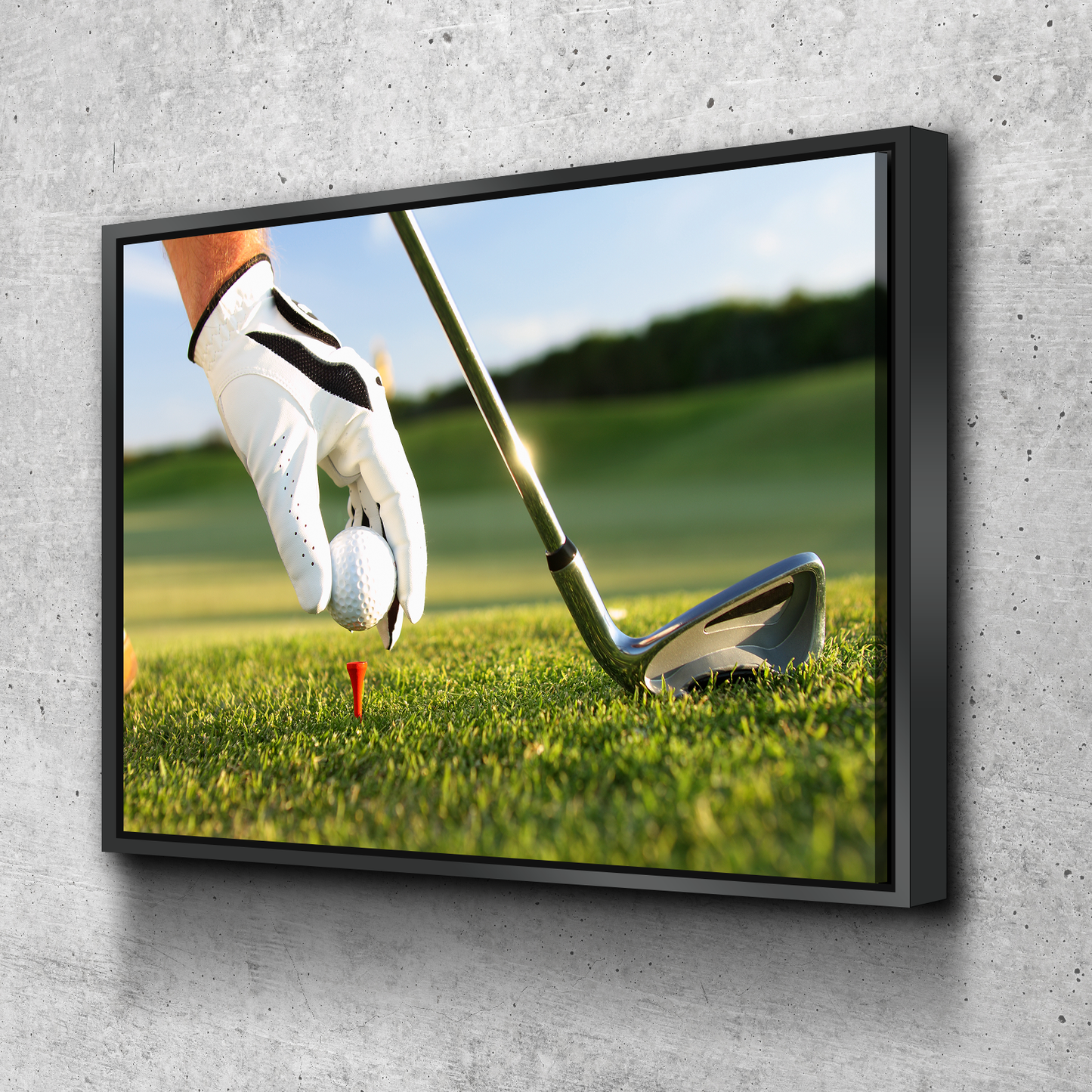 Golf Tee Shot | Golf Canvas Wall Art | Father's Day Gift | Canvas Wall Art Print