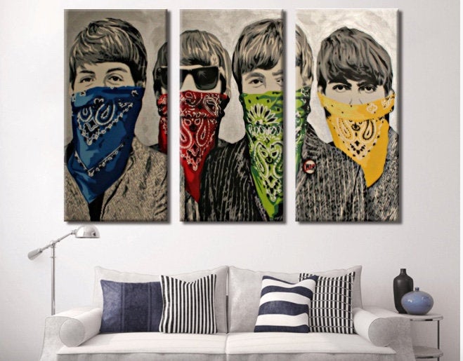 Banksy Prints | Banksy Canvas Art | Banksy Prints for Sale | Graffiti Canvas Art | Banksy Beatles