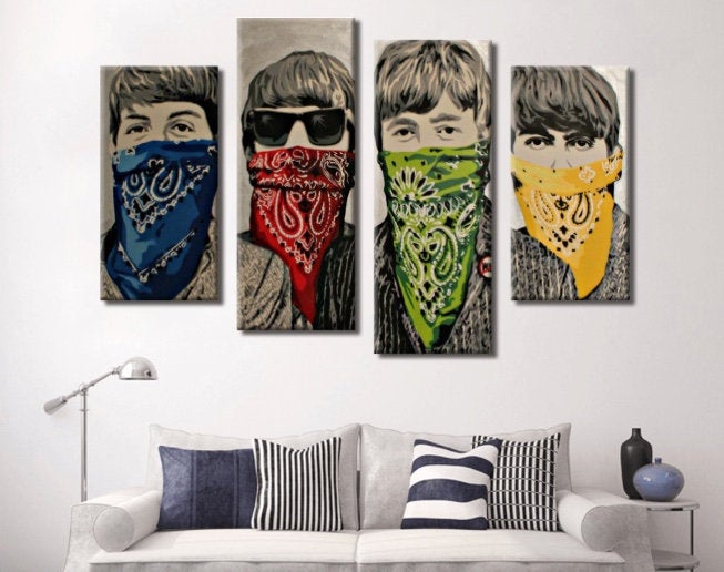Banksy Prints | Banksy Canvas Art | Banksy Prints for Sale | Graffiti Canvas Art | Banksy Beatles