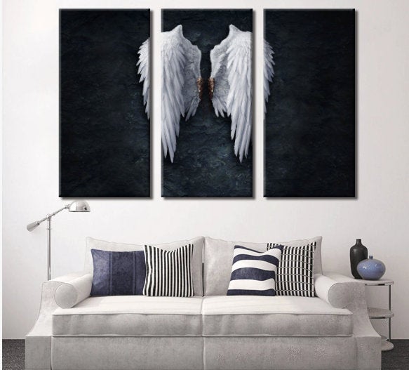 Banksy Prints | Banksy Canvas Art | Banksy Prints for Sale | Banksy Angel Wings BW