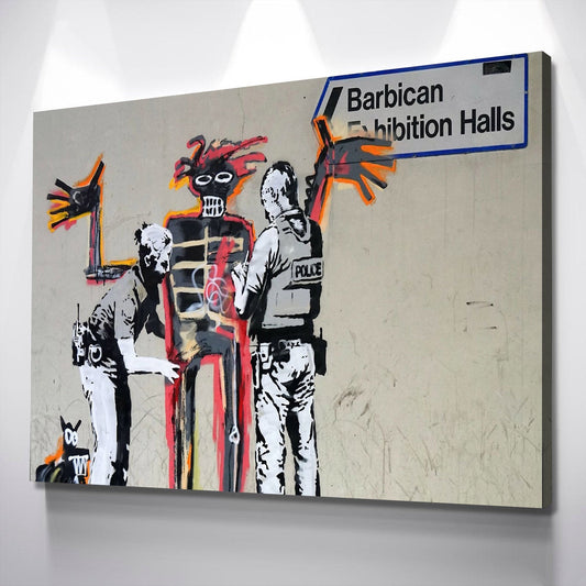 Banksy Basquiat Print Banksy Poster Banksy Art Canvas Wall Art