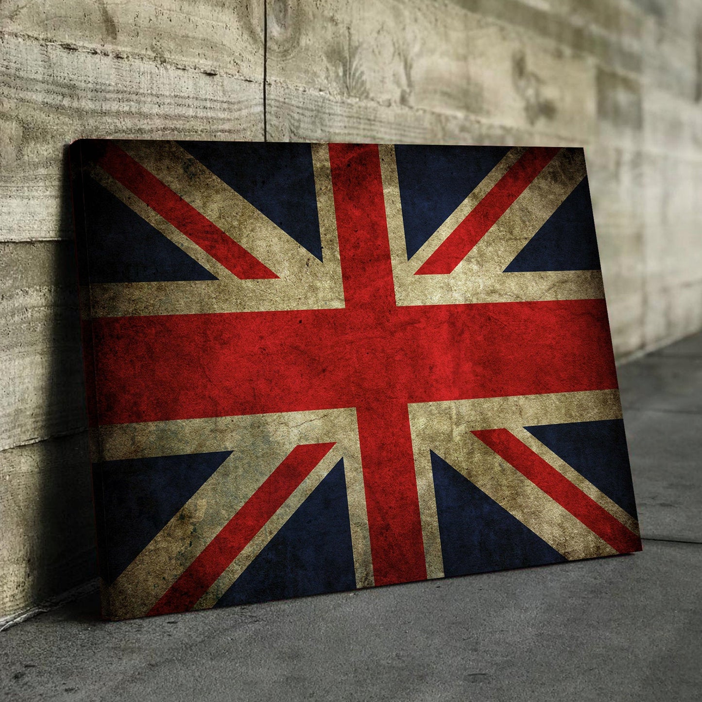 Union Jack - Canvas Wall Art Framed Print - Various Sizes