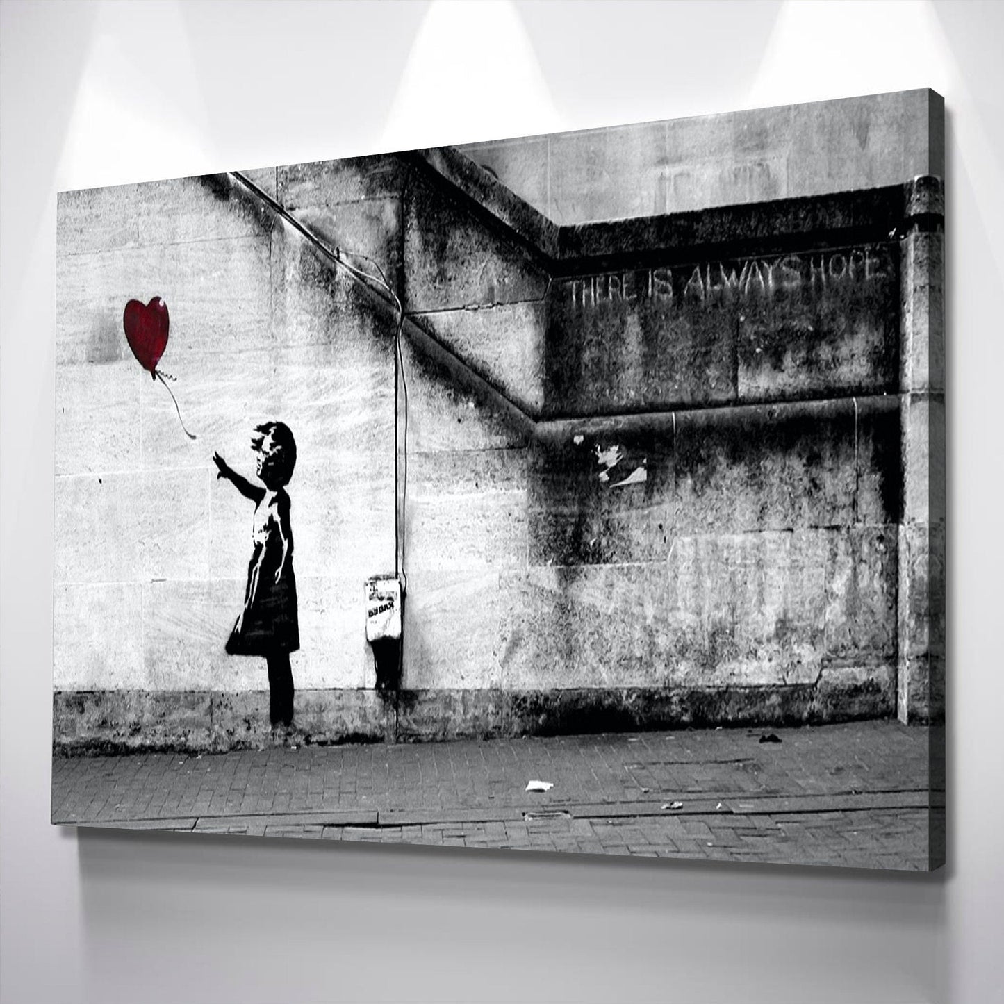 Banksy Prints | Banksy Canvas Art | Banksy Prints for Sale | BANKSY Balloon Girl There Is Always Hope Reproduction | Canvas Wall Art