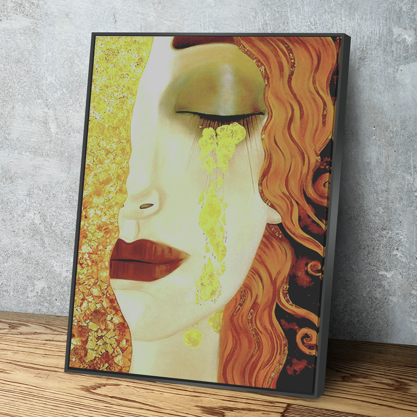 Gustav Klimt Golden Tears Print | Canvas Wall Art Reproduction