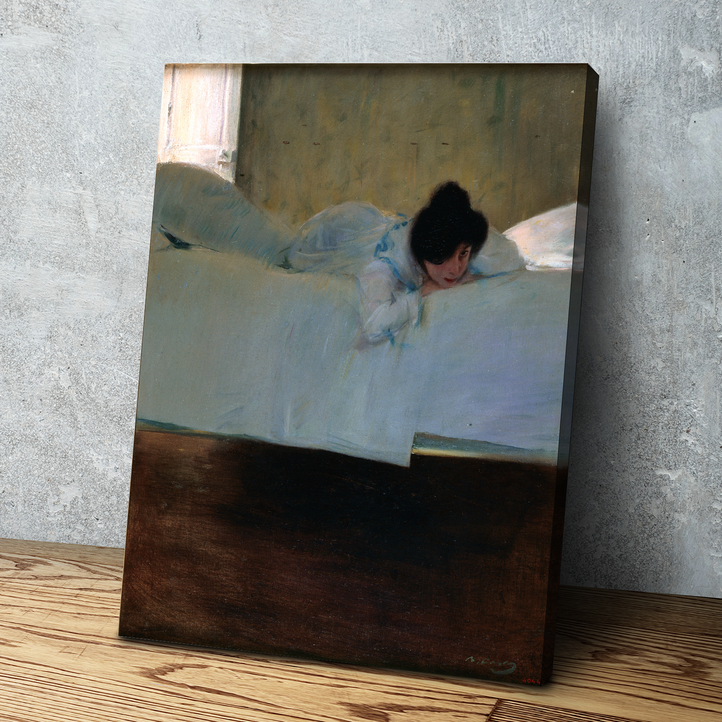 Laziness Ramon Casas - Painting Art Print Female Portrait Vintage Poster Canvas Wall Art Décor Gift