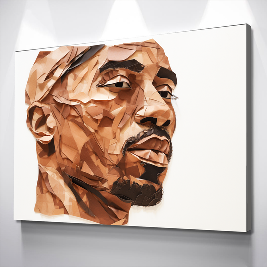 Tupac Collage Style Rap Legend Canvas Wall Art