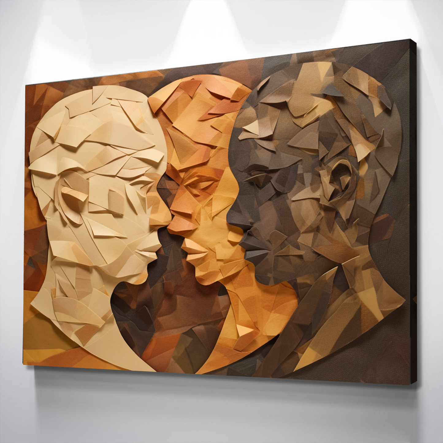 African American Wall Art | African Canvas Art | Canvas Wall Art | Black History Month Faces Canvas Art v2