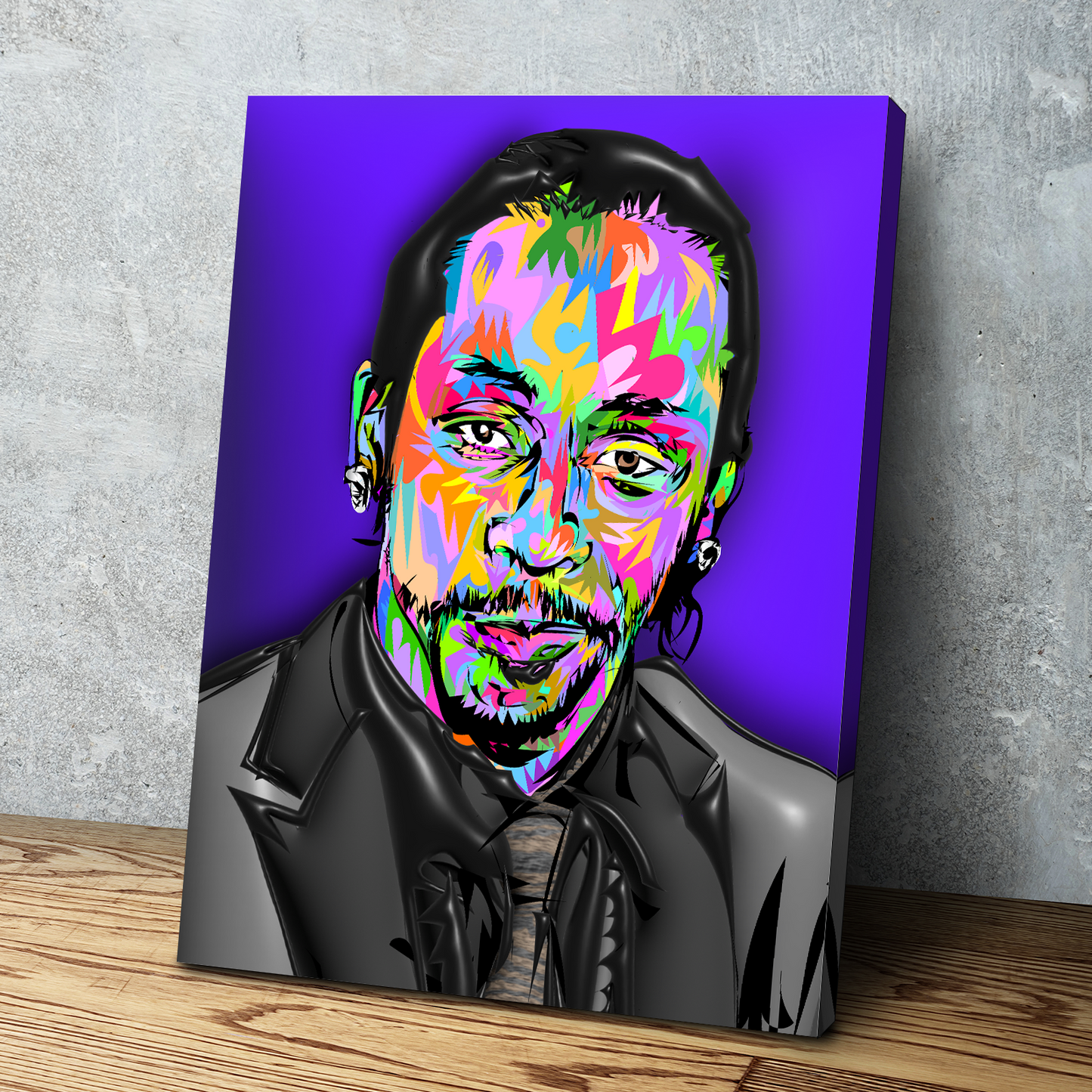 technodrome1 | African American Art | Katt Williams Comedy Legend | Canvas Wall Art Framed Print Poster