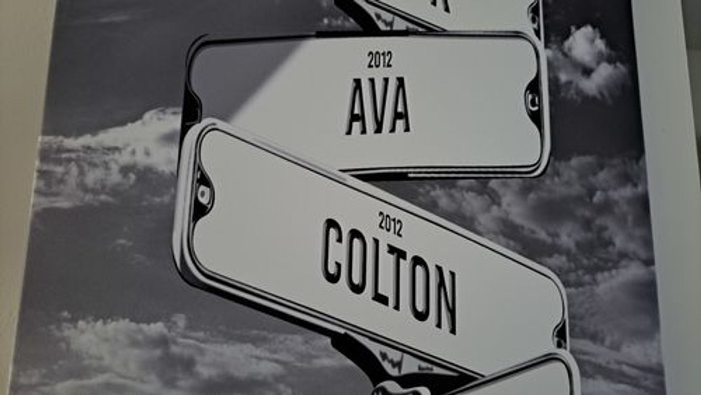 Personalized Family Name Street Sign Canvas – Custom Multi-Name Wall Art Gift