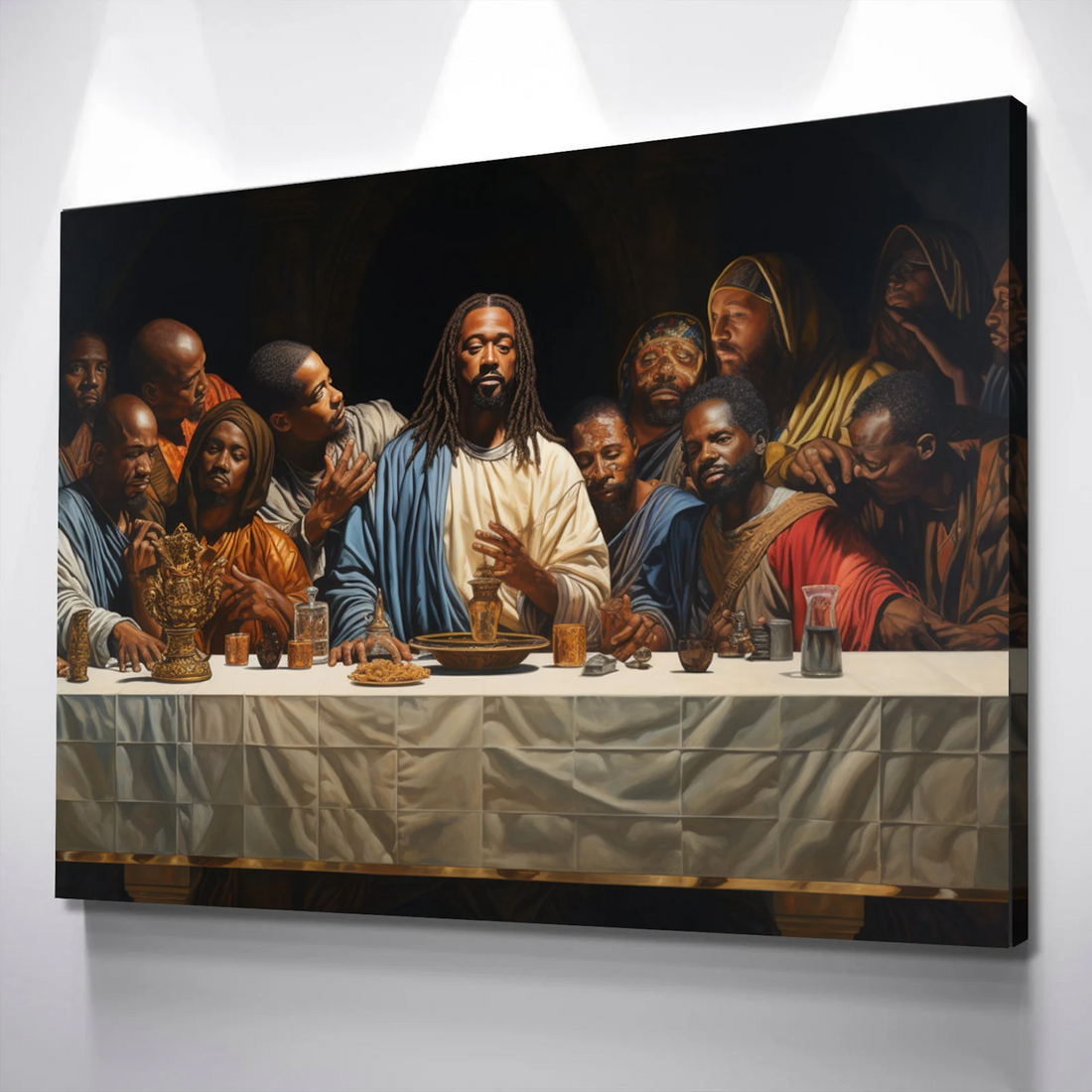 African American Art: A Modern Take on "The Last Supper" by Wall Decor Store