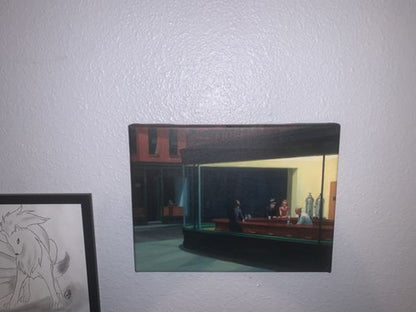 Nighthawks 1942 Canvas Print - Edward Hopper Reproduction Poster