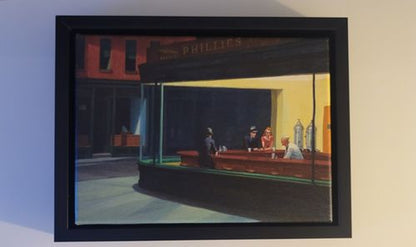 Nighthawks 1942 Canvas Print - Edward Hopper Reproduction Poster
