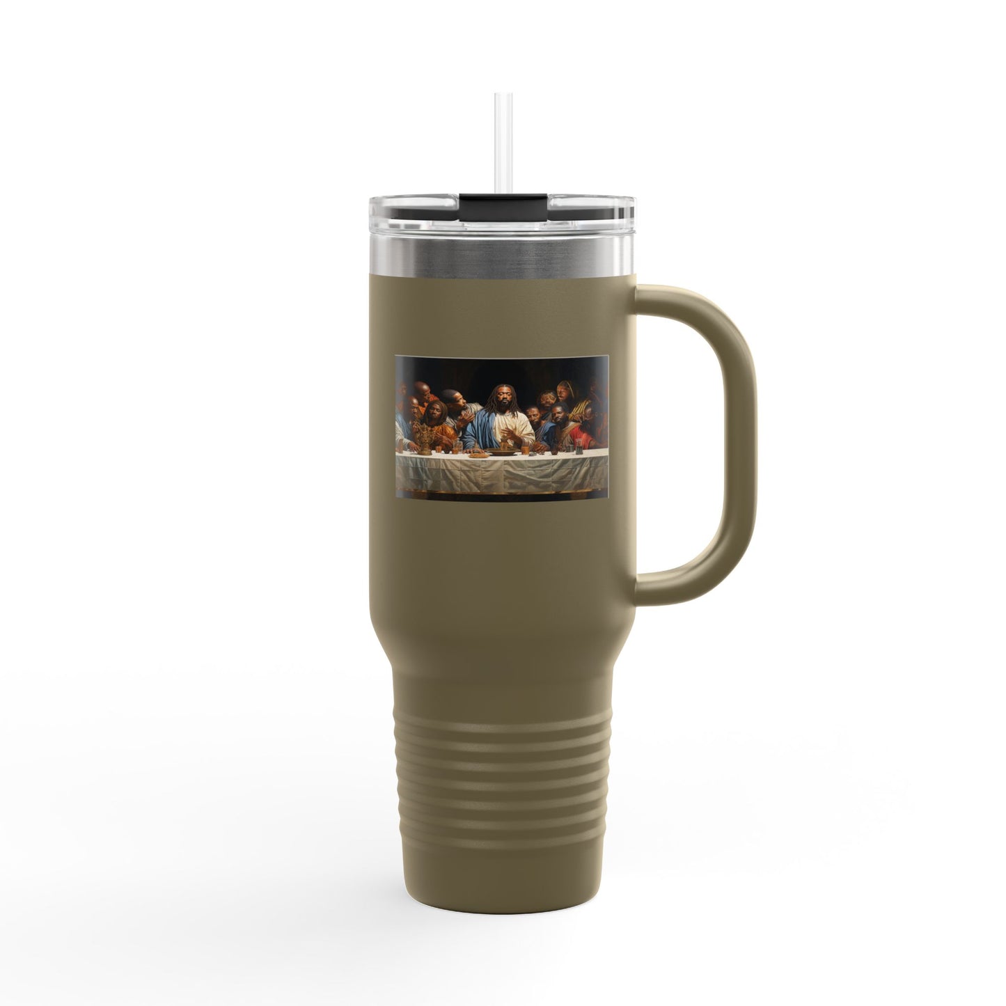 Black Jesus Last Supper Insulated Travel Mug, 40oz African American Art