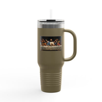 Black Jesus Last Supper Insulated Travel Mug, 40oz African American Art