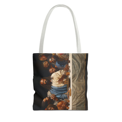 Black Jesus Last Supper Artistic Tote Bag African American Art