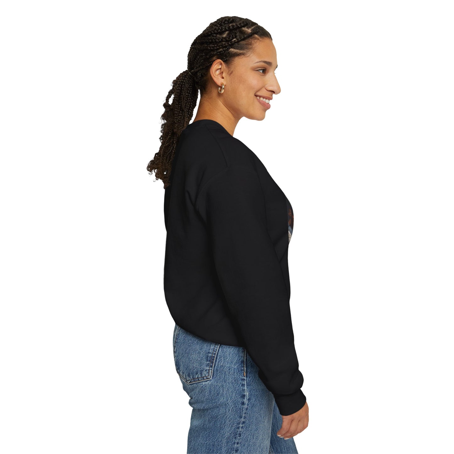 Black Jesus Last Supper Crewneck Sweatshirt African American Art