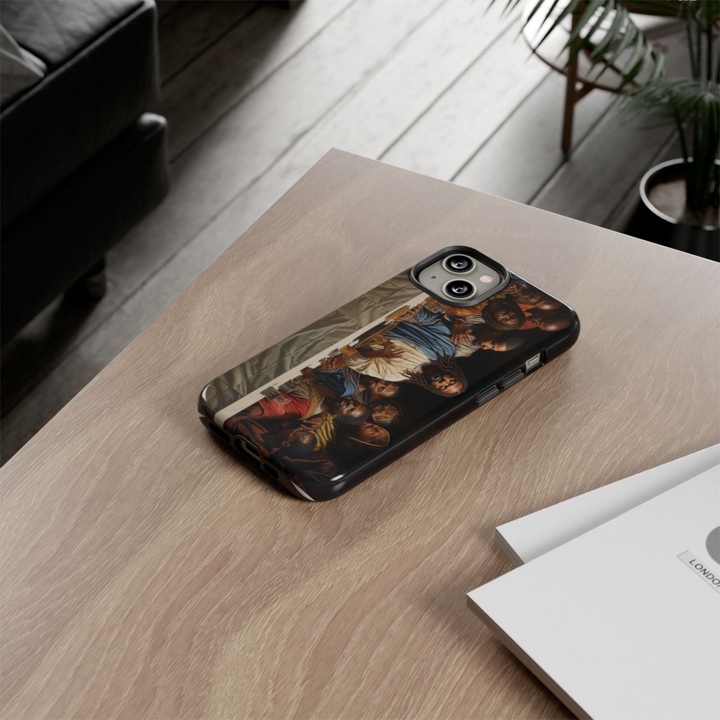 Black Jesus Last Supper Artistic Phone Case African American Art