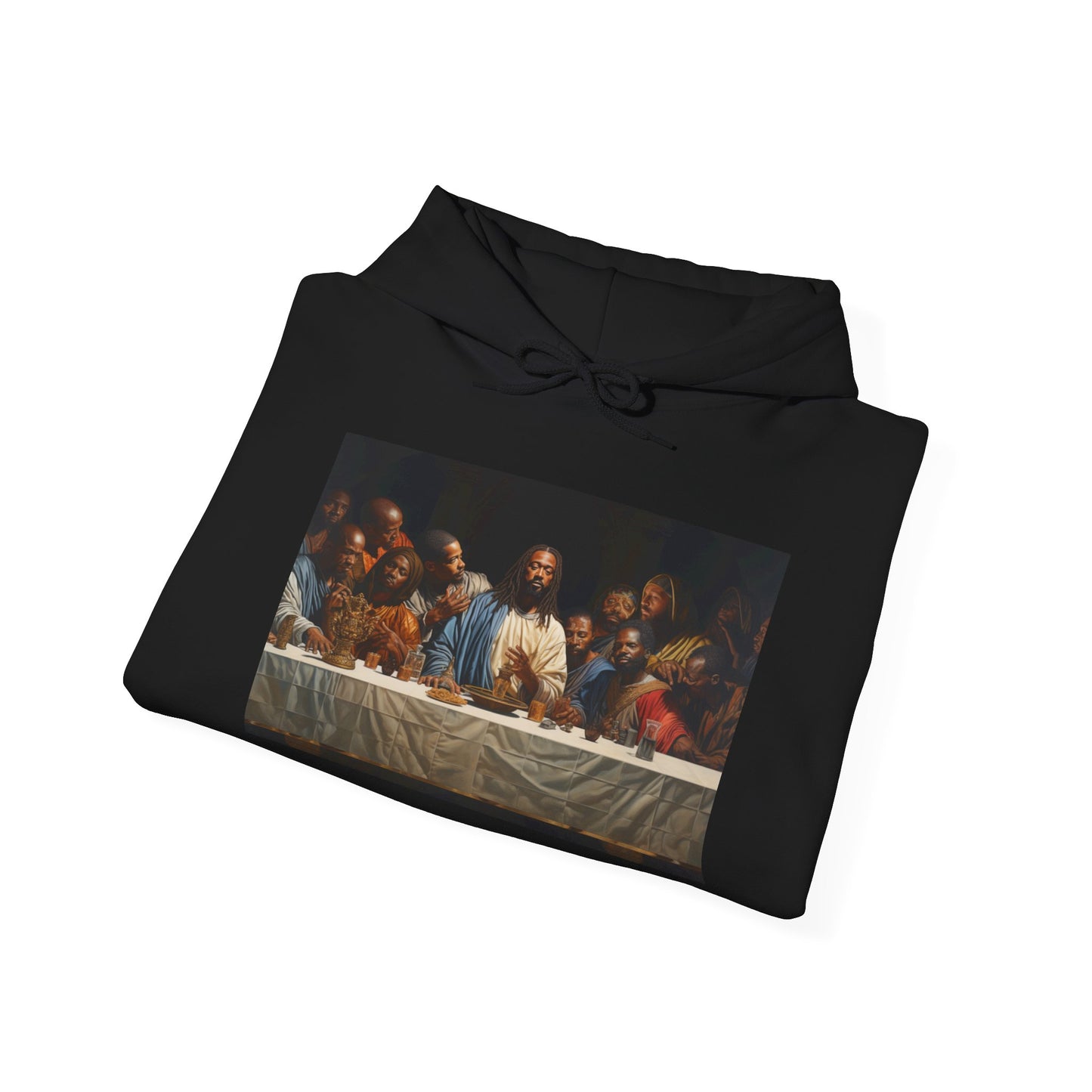 Black Jesus Last Supper African American Art-Inspired Unisex Hoodie