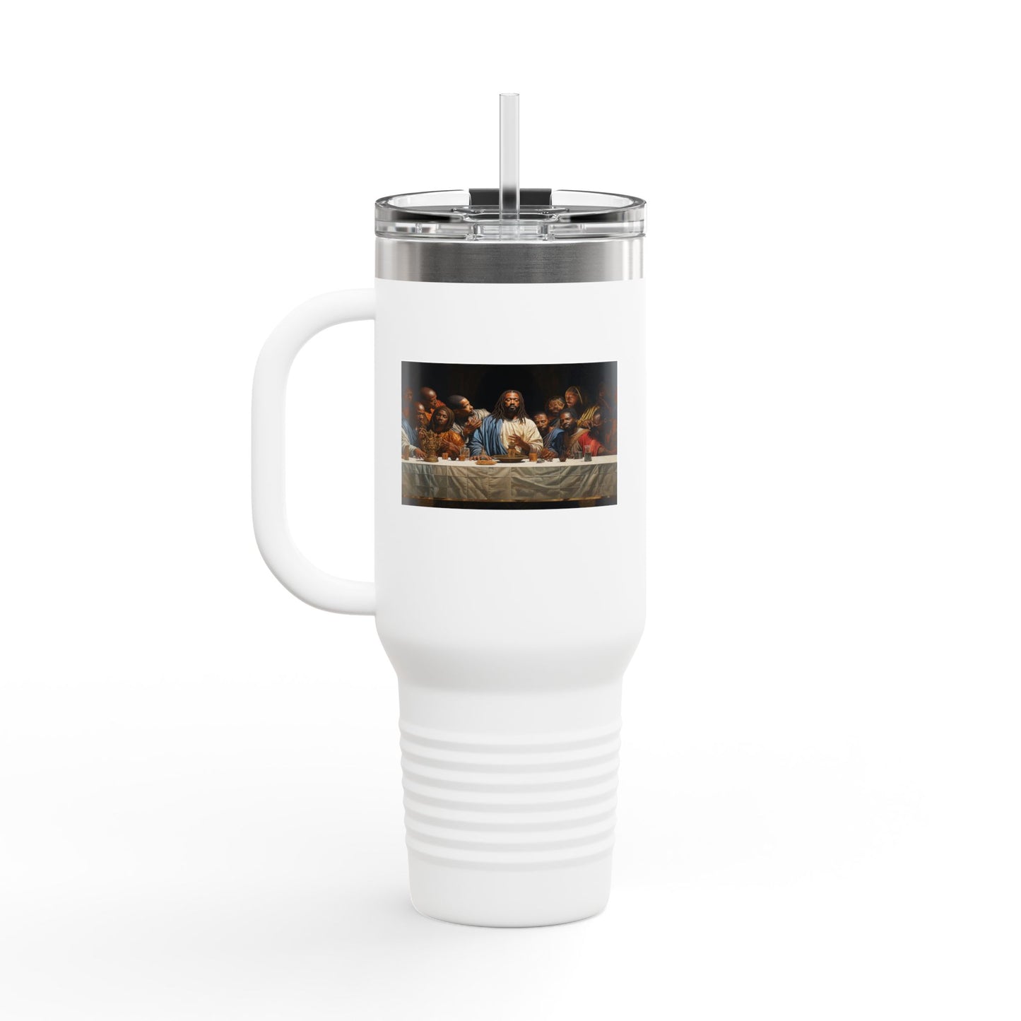 Black Jesus Last Supper Insulated Travel Mug, 40oz African American Art