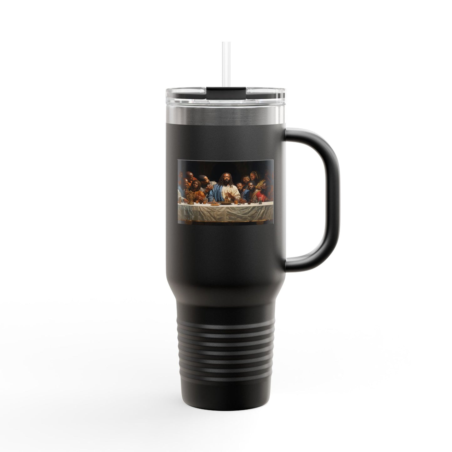 Black Jesus Last Supper Insulated Travel Mug, 40oz African American Art