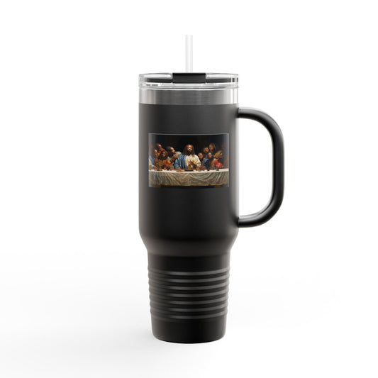 Black Jesus Last Supper Insulated Travel Mug, 40oz African American Art