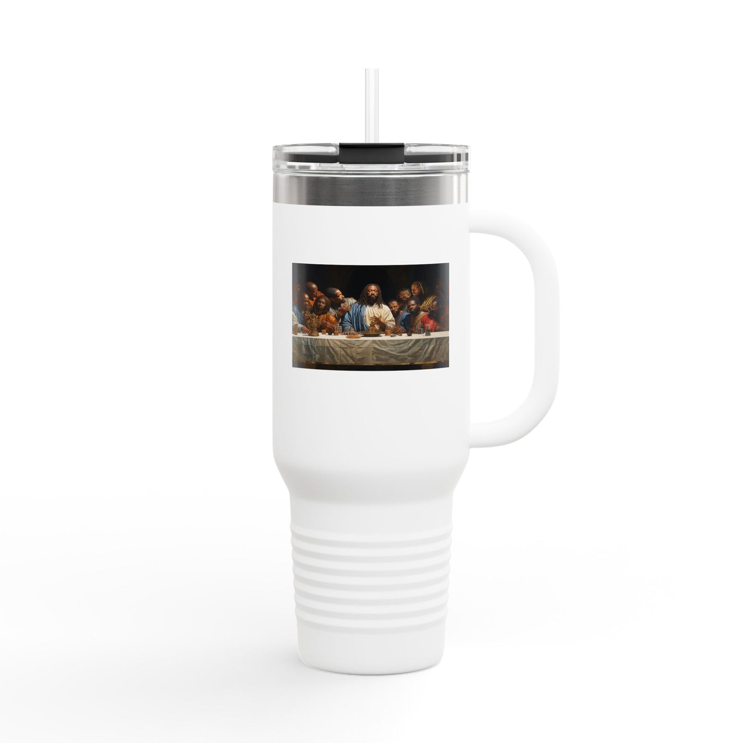Black Jesus Last Supper Insulated Travel Mug, 40oz African American Art