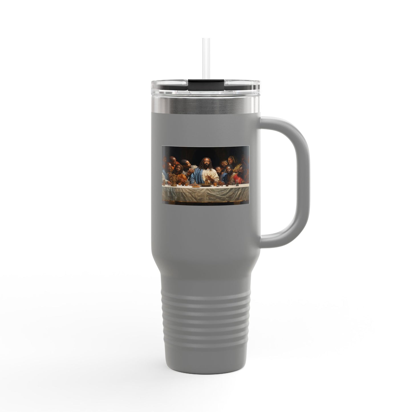 Black Jesus Last Supper Insulated Travel Mug, 40oz African American Art