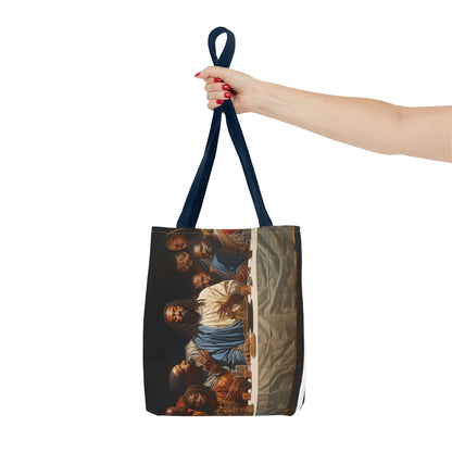 Black Jesus Last Supper Artistic Tote Bag African American Art