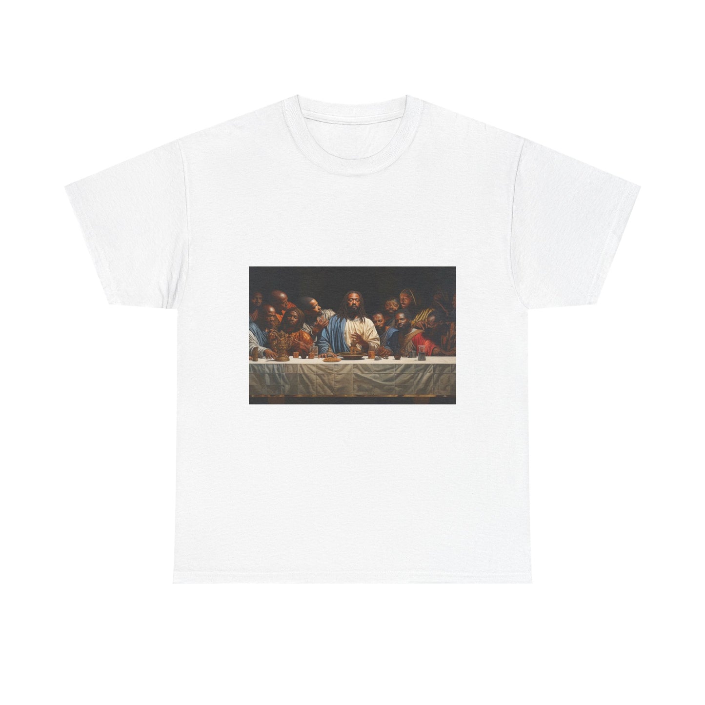Black Jesus Last Supper Tee African American Art