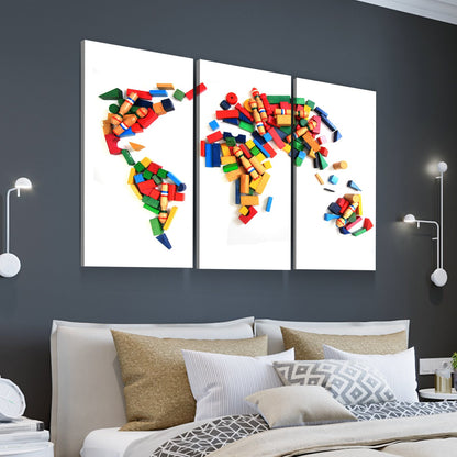 Kids Wall Decor | Kids Wall Art | Map of the World for Kids