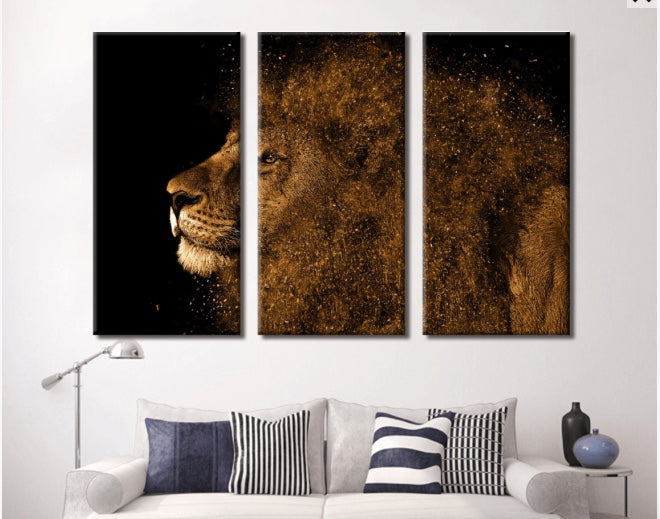 African Lion Wall Art | Canvas Print | Wall Decor