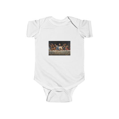 Black Jesus Last Supper Infant Bodysuit African American Art