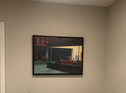 Nighthawks 1942 Canvas Print - Edward Hopper Reproduction Poster
