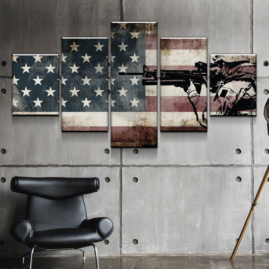 Army Flag | Military Flags | American Flag Wall Art | Military Art
