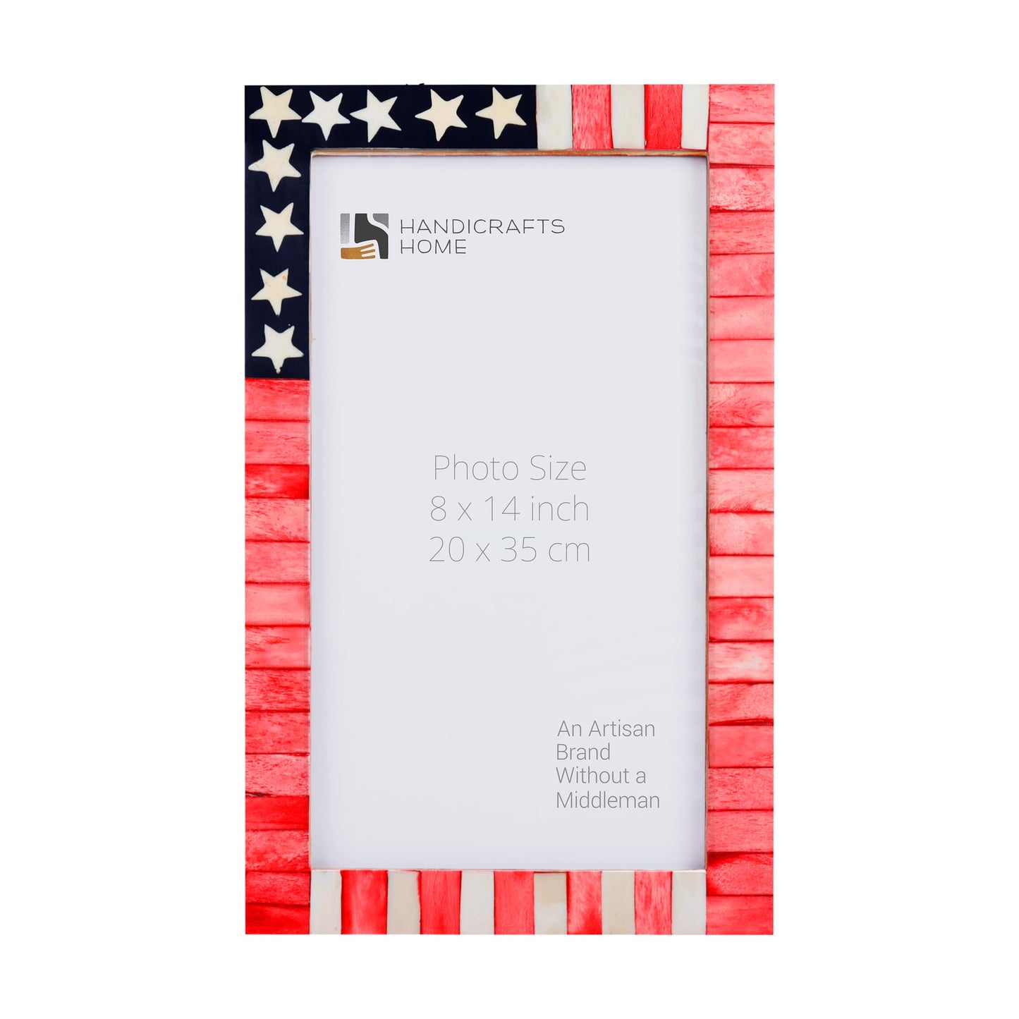 USA Flag Bone Inlay Poster Picture Frame in 2 Sizes