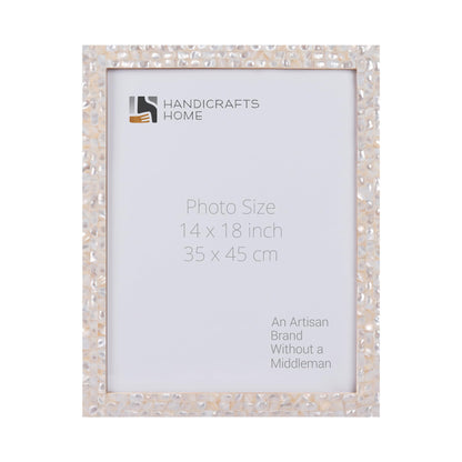 Mother of Pearl Poster Picture Frame White in 2 Sizes