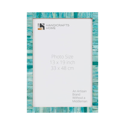 Poster Picture Frame Classic Pattern Bone Inlay Collection in 5 Sizes, Green