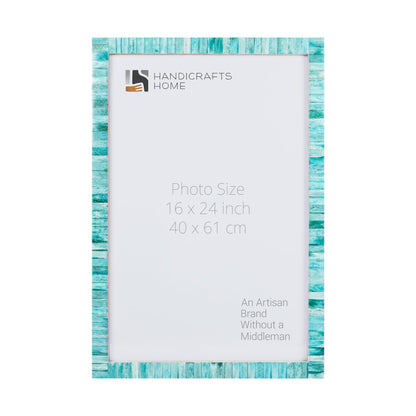 Poster Picture Frame Classic Pattern Bone Inlay Collection in 5 Sizes, Green