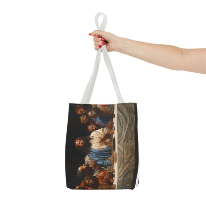 Black Jesus Last Supper Artistic Tote Bag African American Art