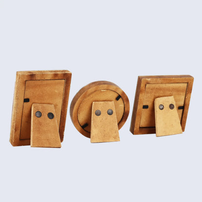 Baby Picture Frames Classic Bone Inlay in Grey, Set of 3