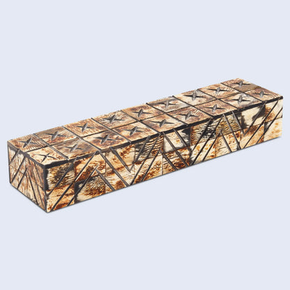 Kept Paradox Pattern Decorative Storage, Horn Inlay in 7 Sizes, Brown