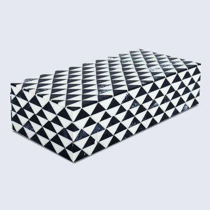 Marquet Prism Resin Inlay Decorative Storage Box