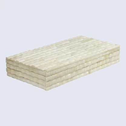 Ivory Bamboo Bone Inlay Decorative Storage Box in 7 Sizes