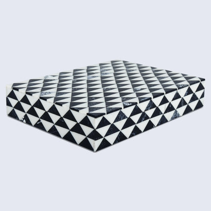 Marquet Prism Resin Inlay Decorative Storage Box