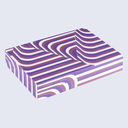 Decorative Storage Box Carnaby Swing Resin Inlay 8 x 6 x 1.5 inch