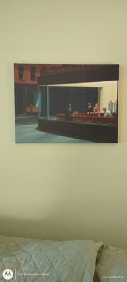 Nighthawks 1942 Canvas Print - Edward Hopper Reproduction Poster