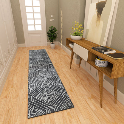 Premium Hand-Tufted Rug Made of 100% Wool - Echos - 2X8 Feet