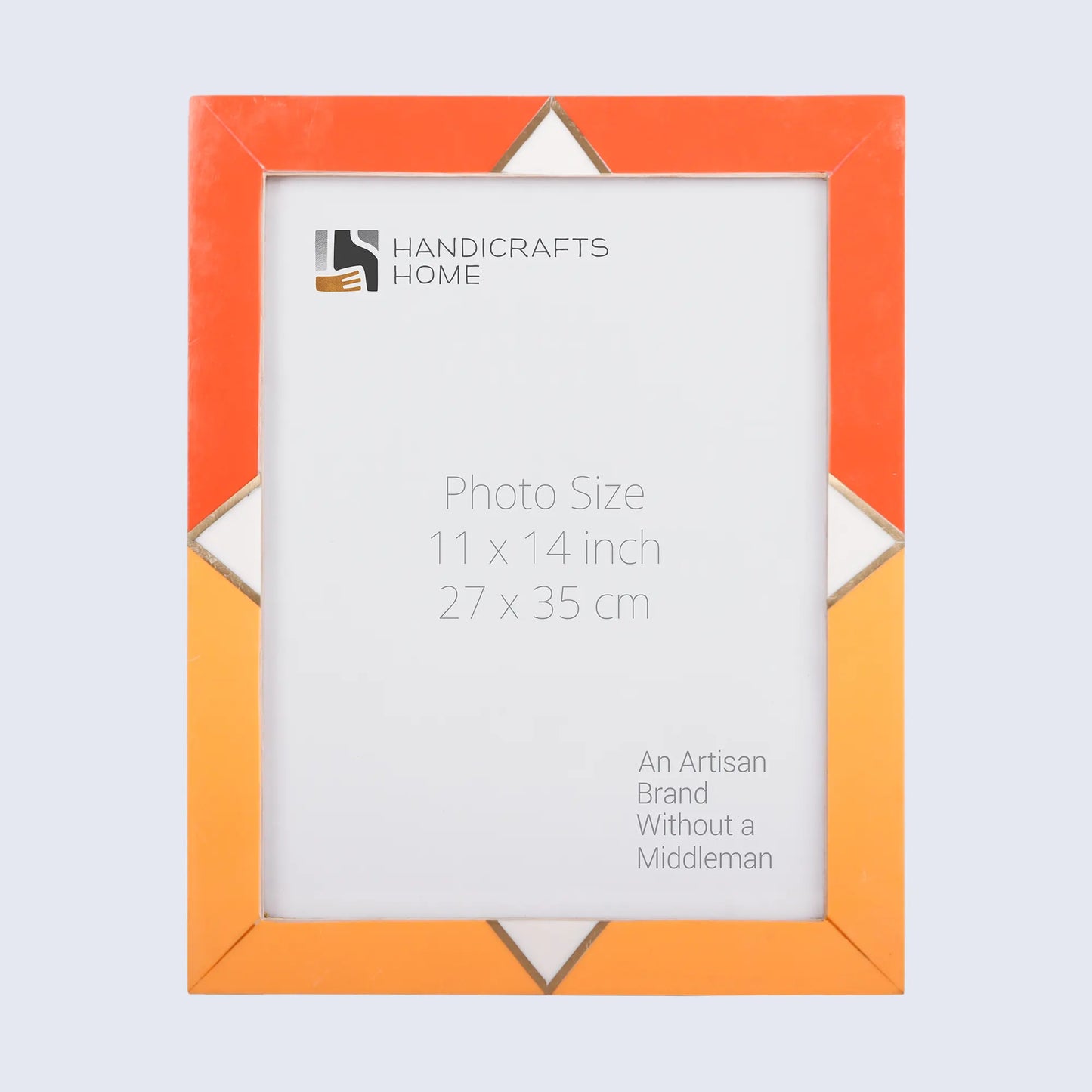 Picture Frames Menton Orange Pattern Resin Inlay Collection, Make to Order - 11x14